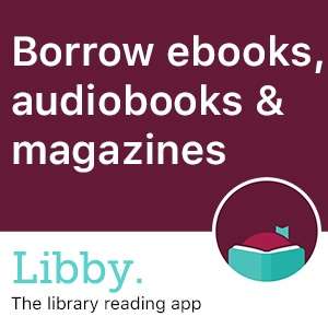Libby app shown on a phone with ebooks and audiobooks